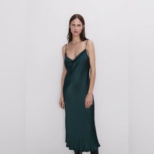 Zara Green Midi Dress